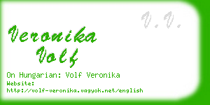 veronika volf business card